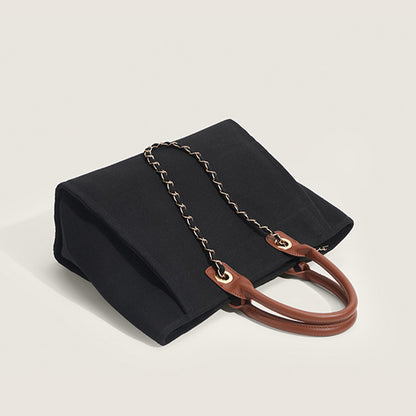 Daily Simplicity Solid Chains Contrast Bags