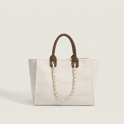 Daily Simplicity Solid Chains Contrast Bags