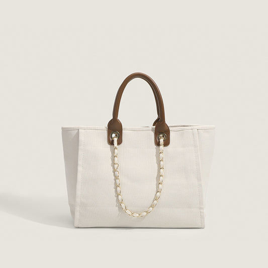 Daily Simplicity Solid Chains Contrast Bags