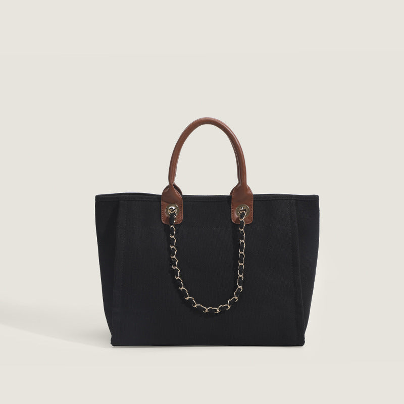 Daily Simplicity Solid Chains Contrast Bags