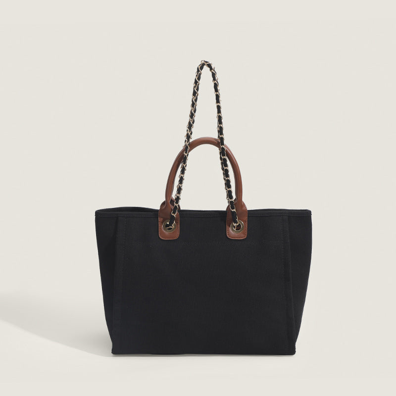 Daily Simplicity Solid Chains Contrast Bags