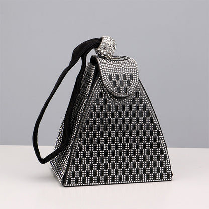 Prom Rhinestone Patchwork Contrast Handbags