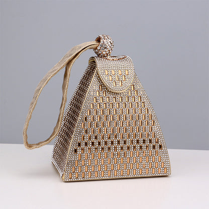 Prom Rhinestone Patchwork Contrast Handbags