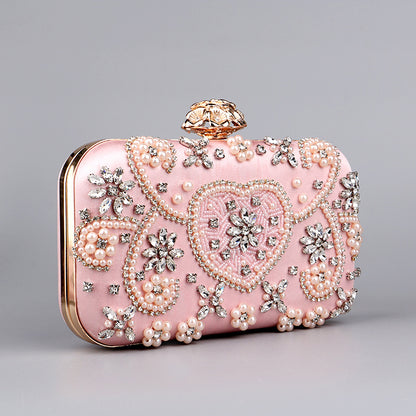 Prom Rhinestone Flowers Patchwork Handbags