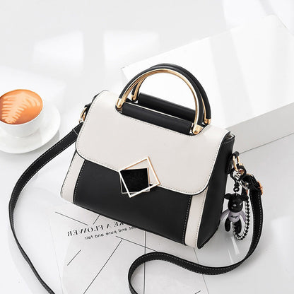 Casual Solid Color Patchwork Contrast Shoulder Bags