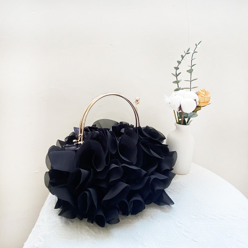 Prom Solid Color Flower Shape Handbags