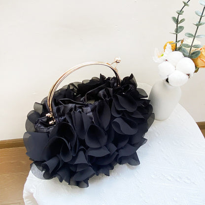 Prom Solid Color Flower Shape Handbags