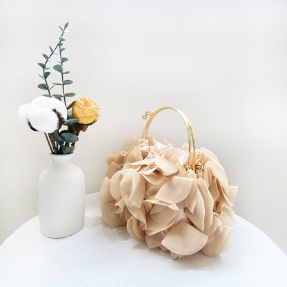 Prom Solid Color Flower Shape Handbags