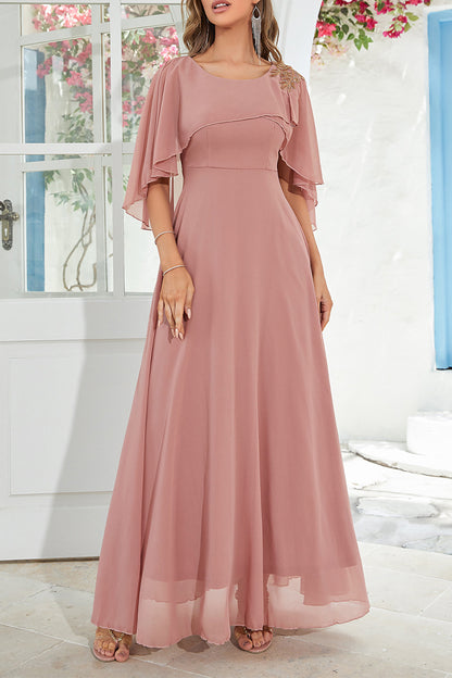 Elegant Simplicity Solid Solid Color U Neck Evening Dress Dresses